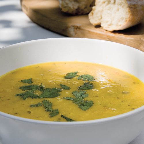 Carrot and corriander soup