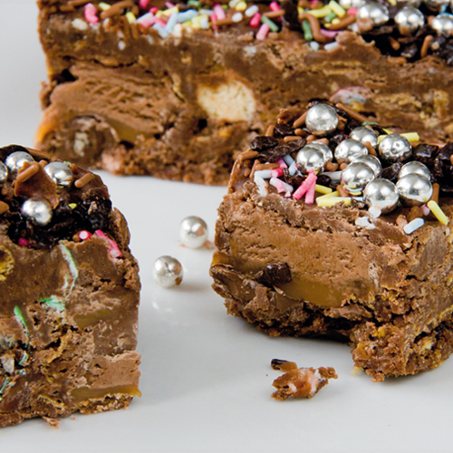 Rocky Road with decorations